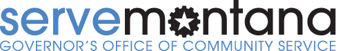 Serve Montana Governor's Office of Community Service logo