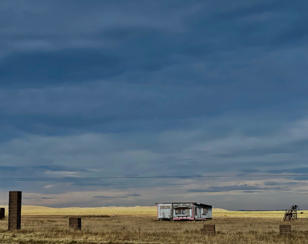 View of old building in plains