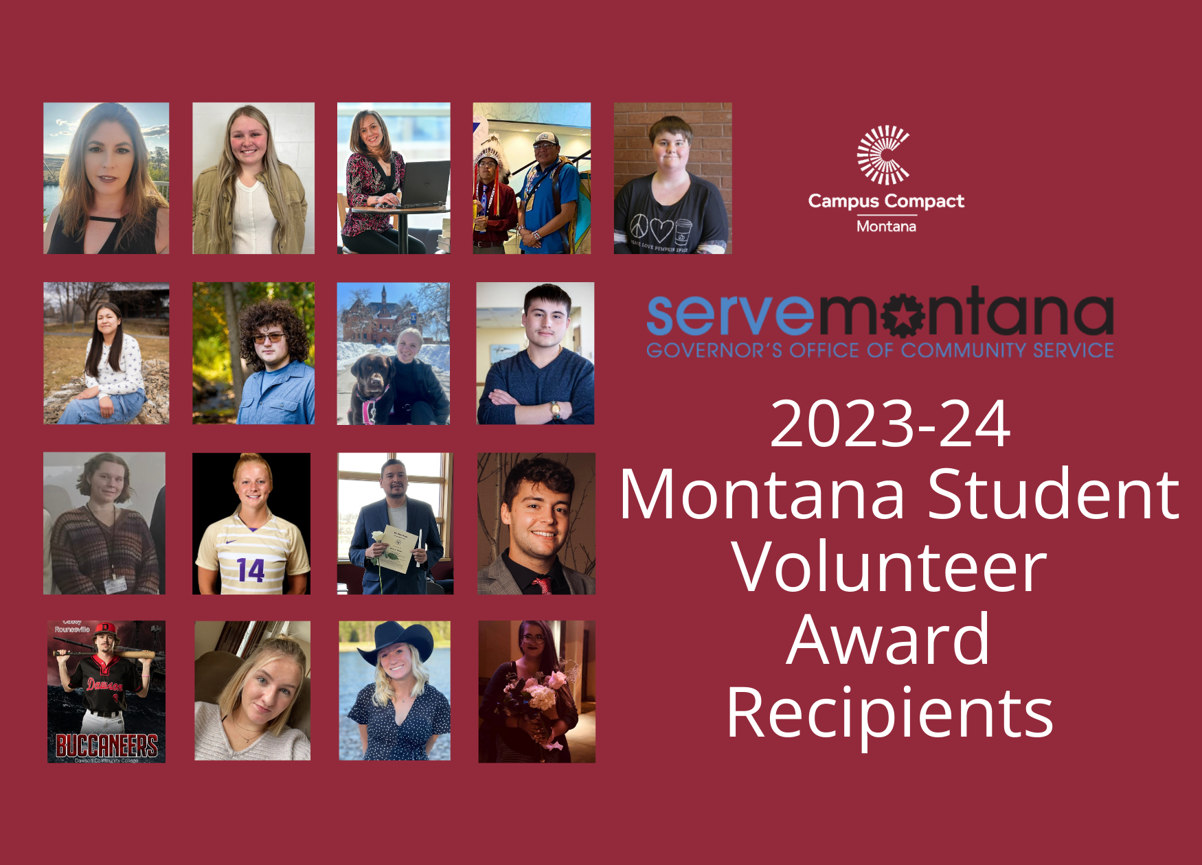 Website Slider 2024 MSVA Recipients Campus Compact Montana   Website Slider 2024 MSVA Recipients  